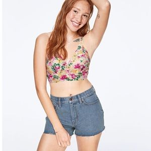 🆕VS PINK HIGH WAIST DENIM SHORT. NIP!